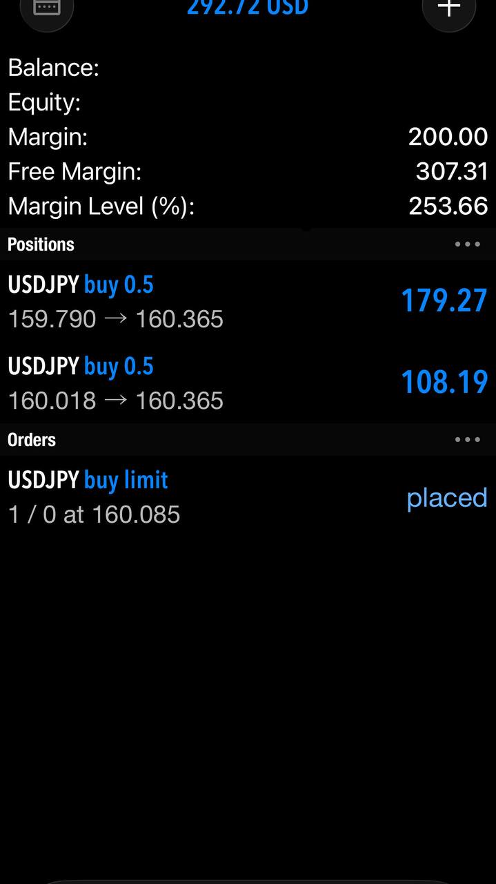 MetaTrader positions screen shared by 3xxrj.